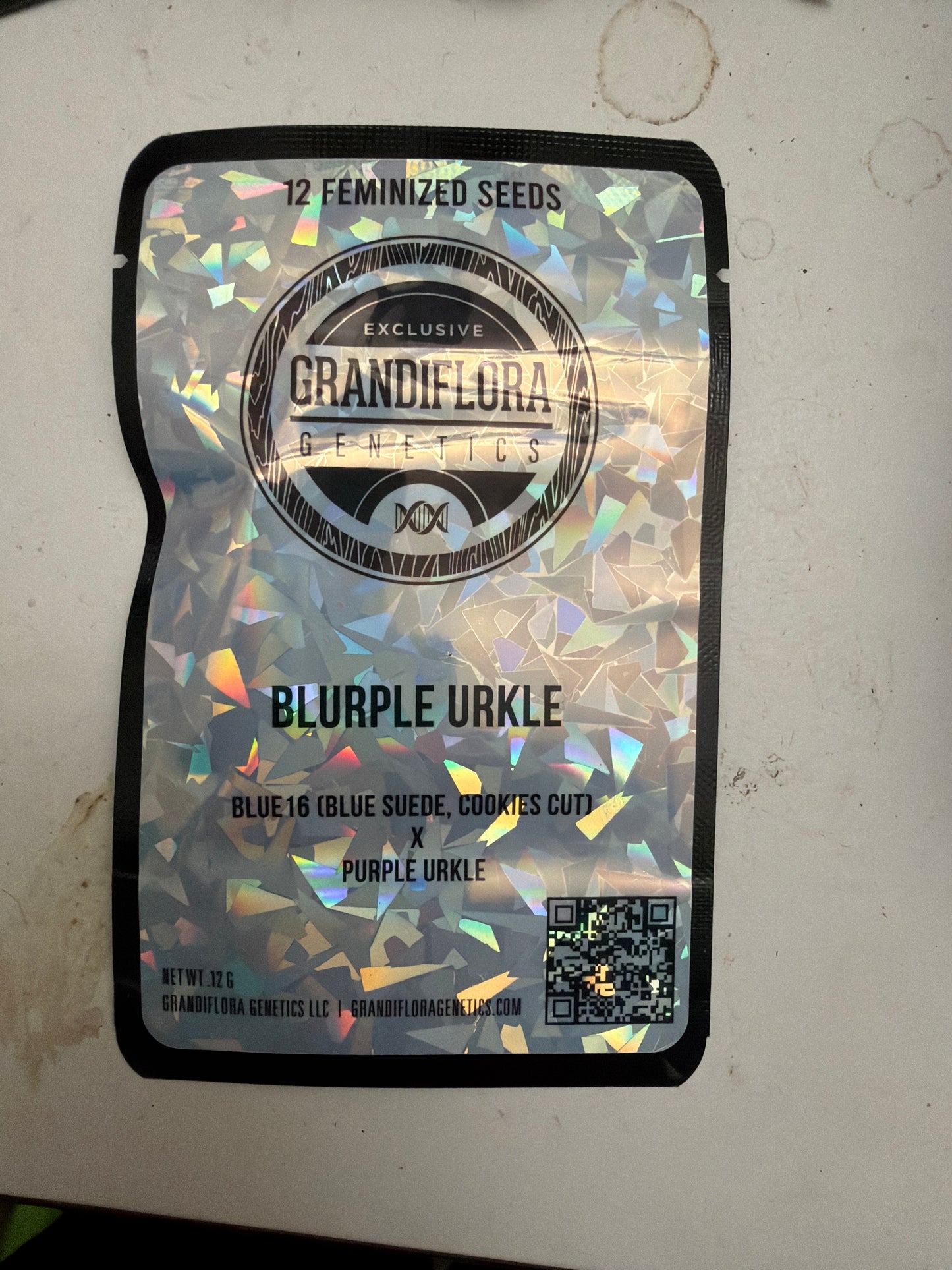 Grandiflora Genetics Grandma's Cookies - Blurple Urkle Feminized 12 pack