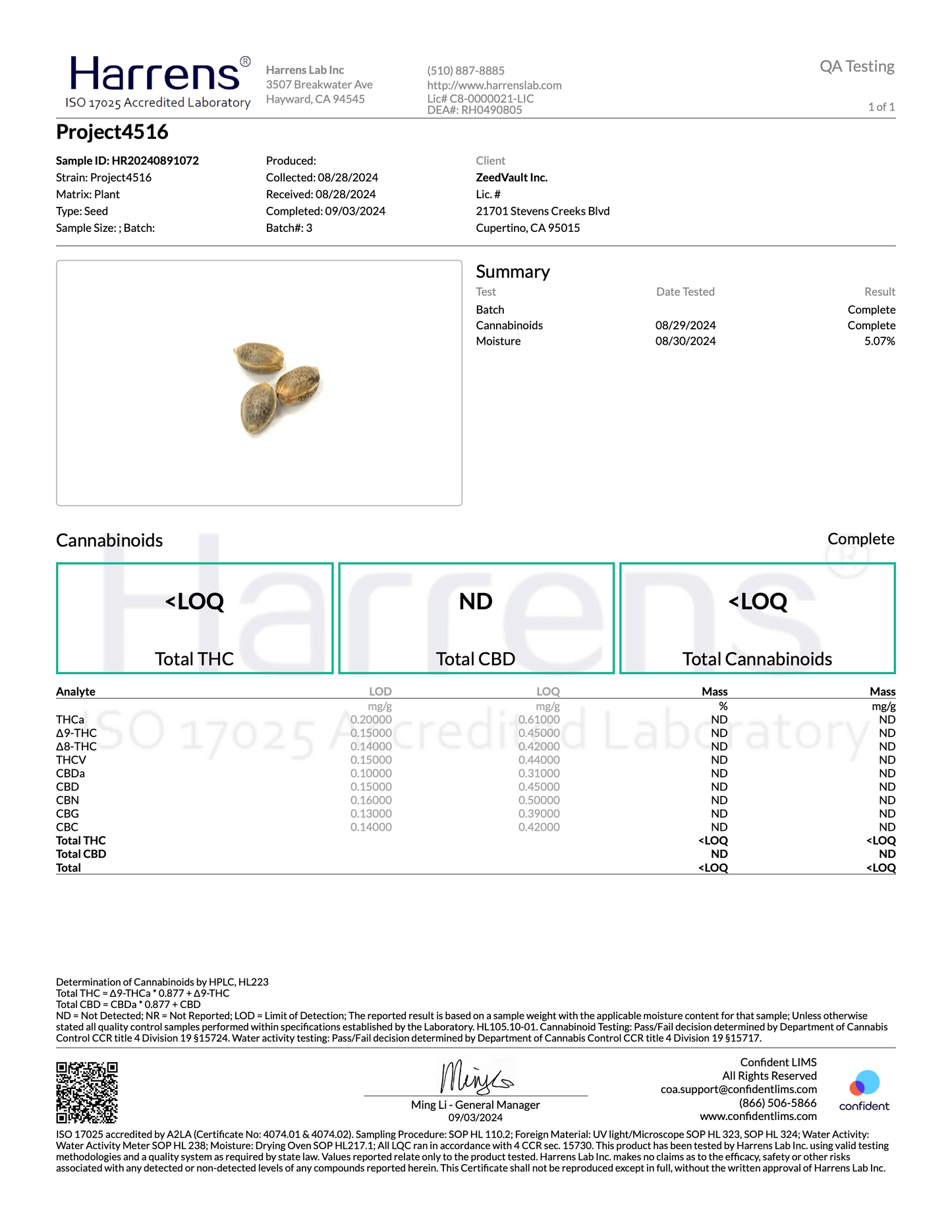 Grandiflora Genetics Signature Series - Project 4516 100 pack