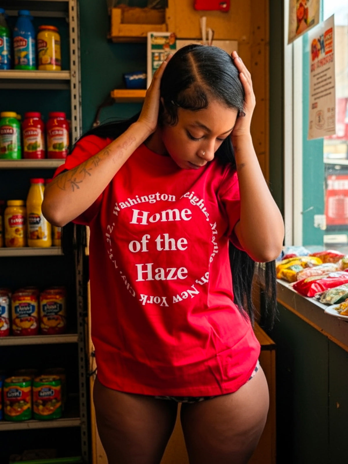 ZV Home of the Haze T Shirt White / Red
